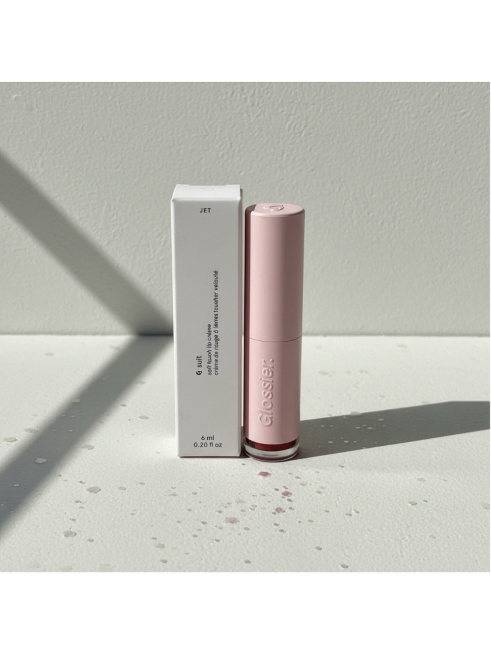 Glossier G Suit Soft Touch Lip Crème Shade Jet NIB 6ML